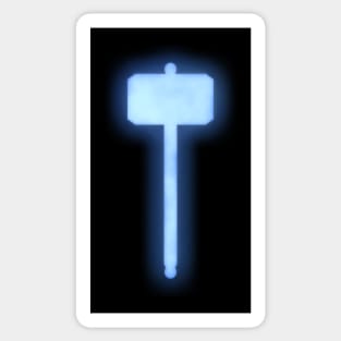 Spiritual Weapon (Blue Hammer) Sticker